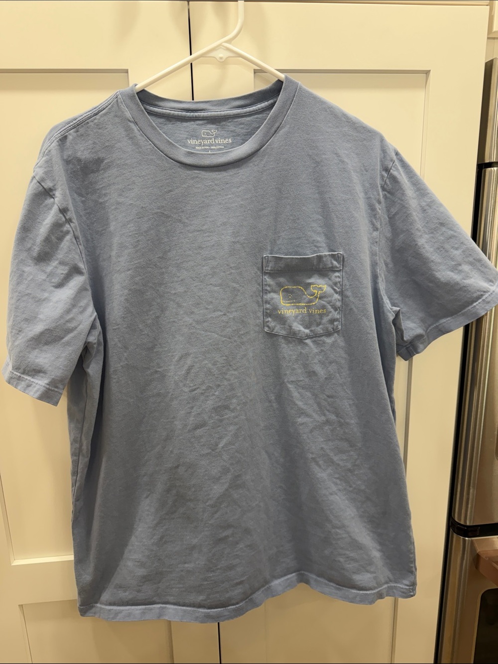Vineyard Vines Men's Light Blue Short-Sleeve Pocket Tee